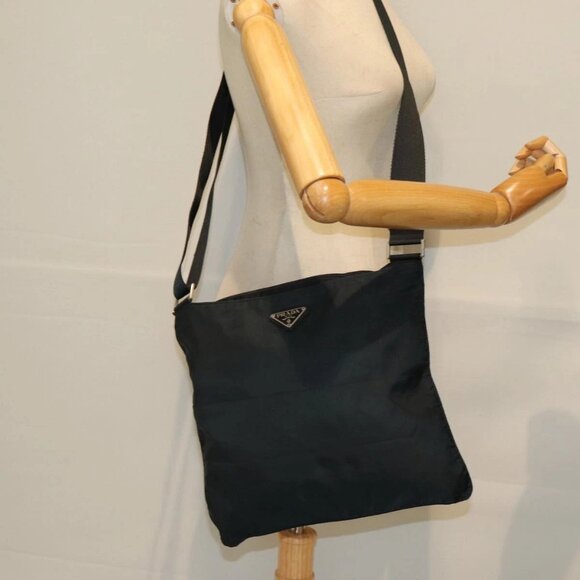PRADA Shoulder Bag Nylon Black Auth bs13949 - Picture 15 of 16